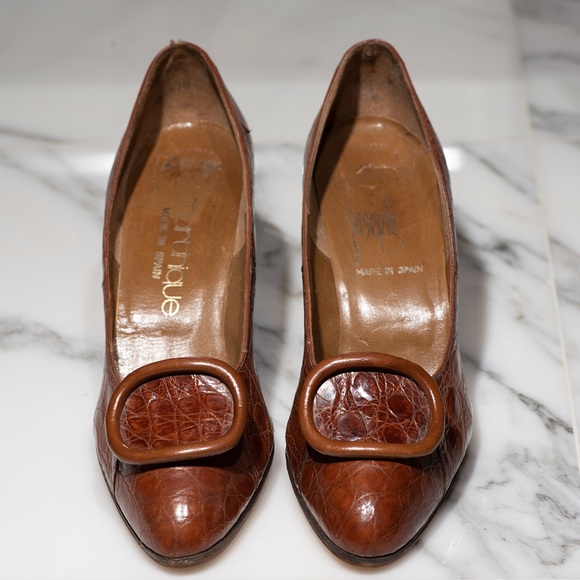 Vintage Stuart Weitzman for Joseph Leather Heels - Picture 3 of 7